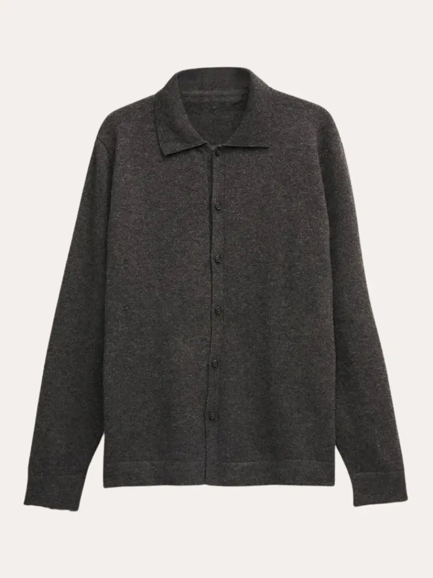 Cashwool Shirt Dark Grey - Sophie New York