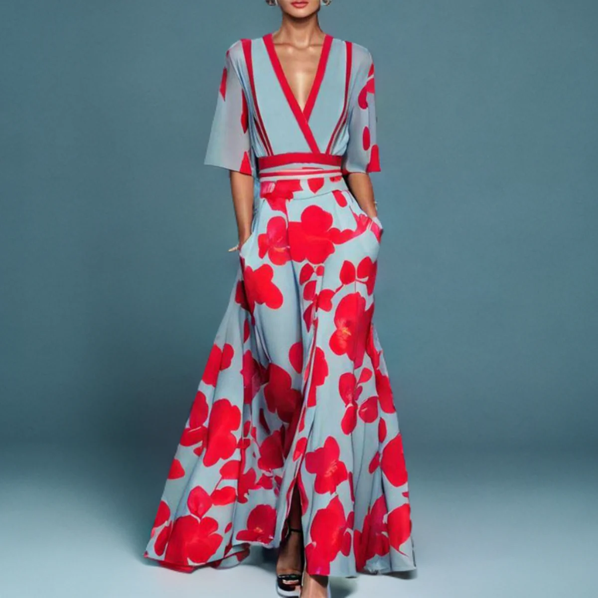 Amara – Timeless Floral Dress with Elegance