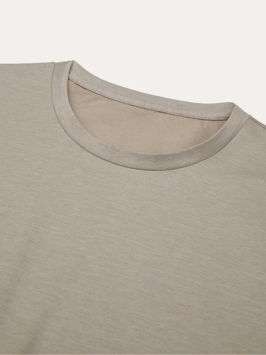 Signature Supima T-shirt – Taupe - Sophie New York