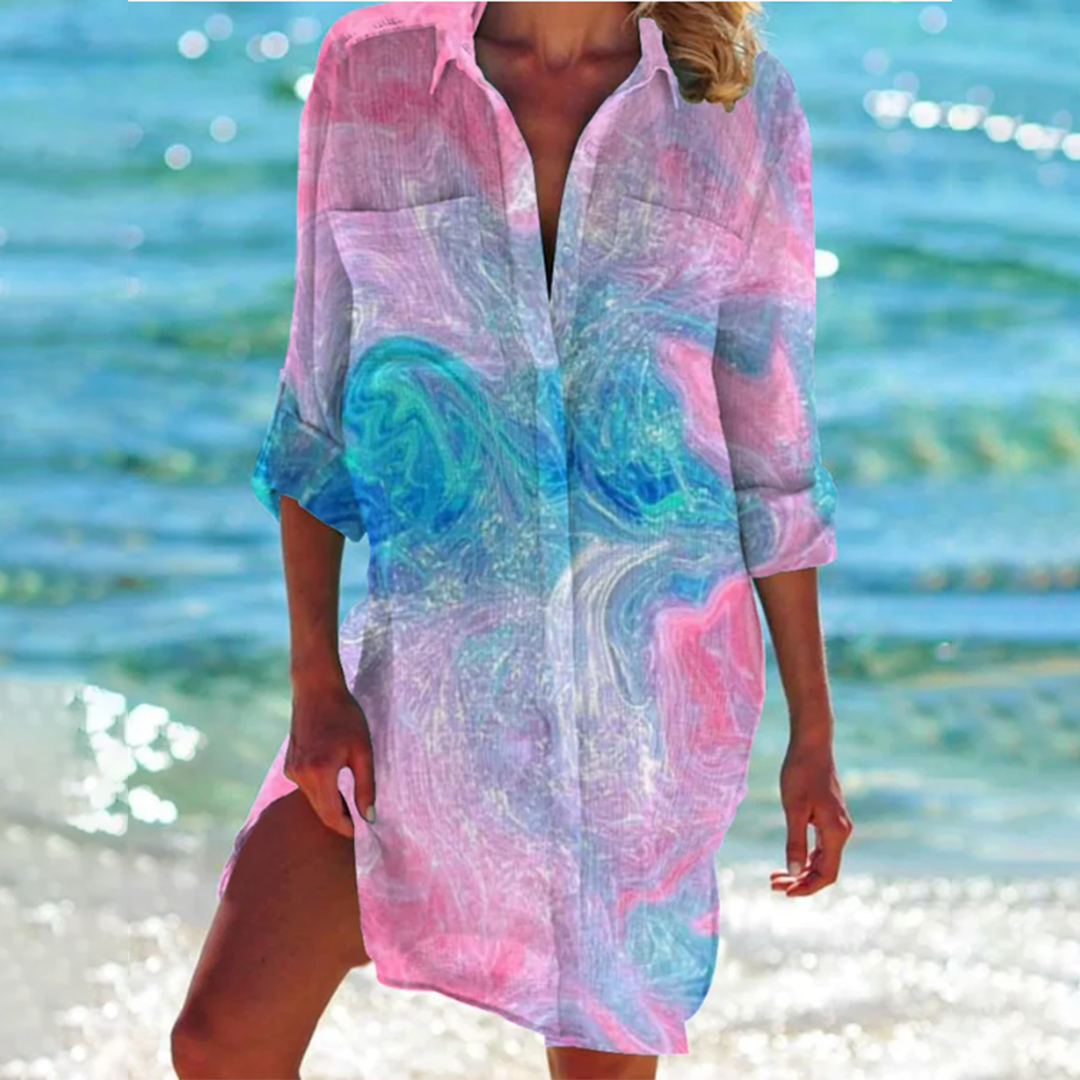 Lumina™ | Elegant Shirt Dress