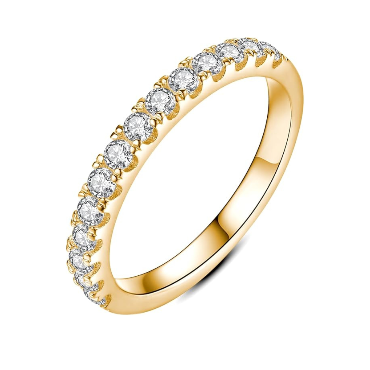 Moissanite Wedding Ring | Gold 18K