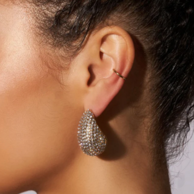 Water Drop Earrings | Shiny Silver