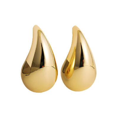 Water Drop Earrings | Gold