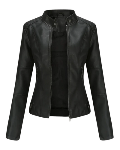 Karolina | Slim Faux Leather Jacket