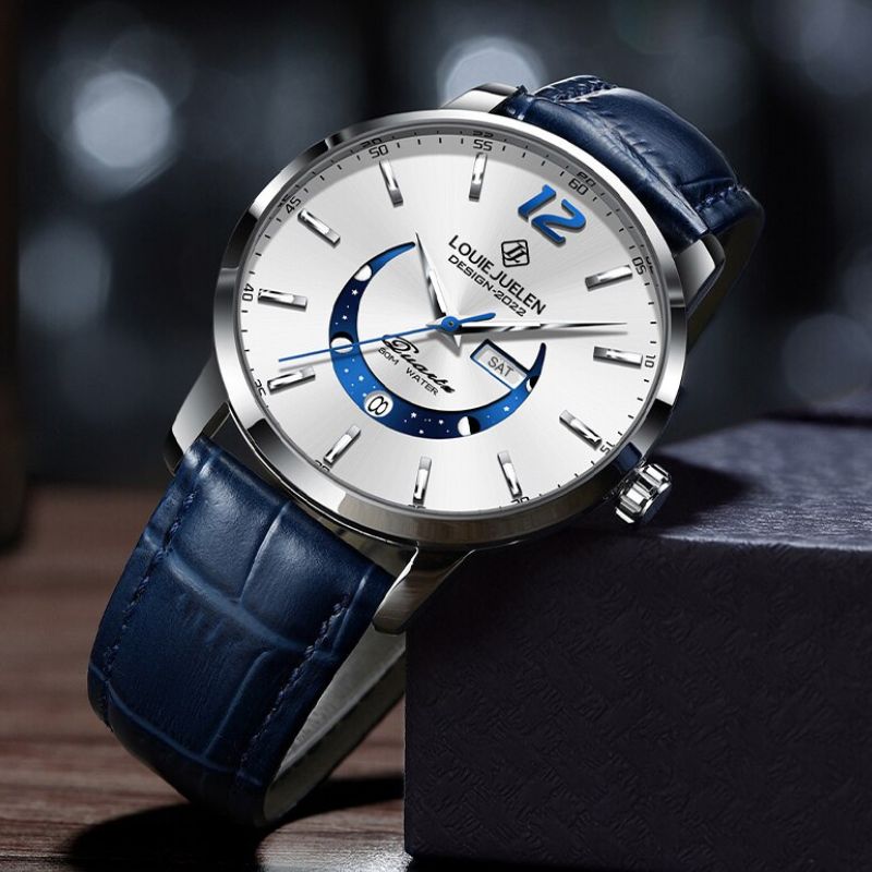 van Baerle® - Elegant Luminous Moon Phase Watch