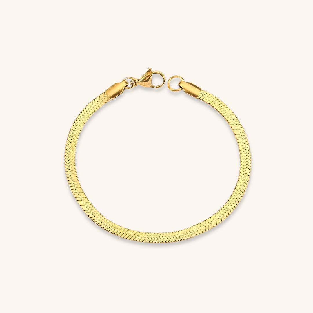 Vida Gold Fishbone Bracelet