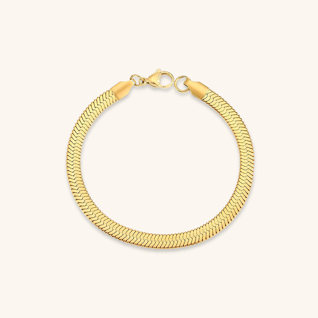Vida Gold Fishbone Bracelet