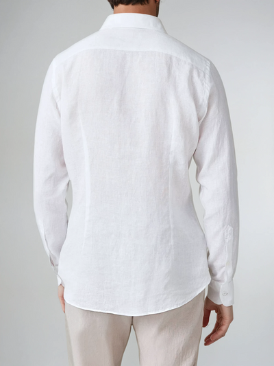 Linen Shirt White - Sophie New York