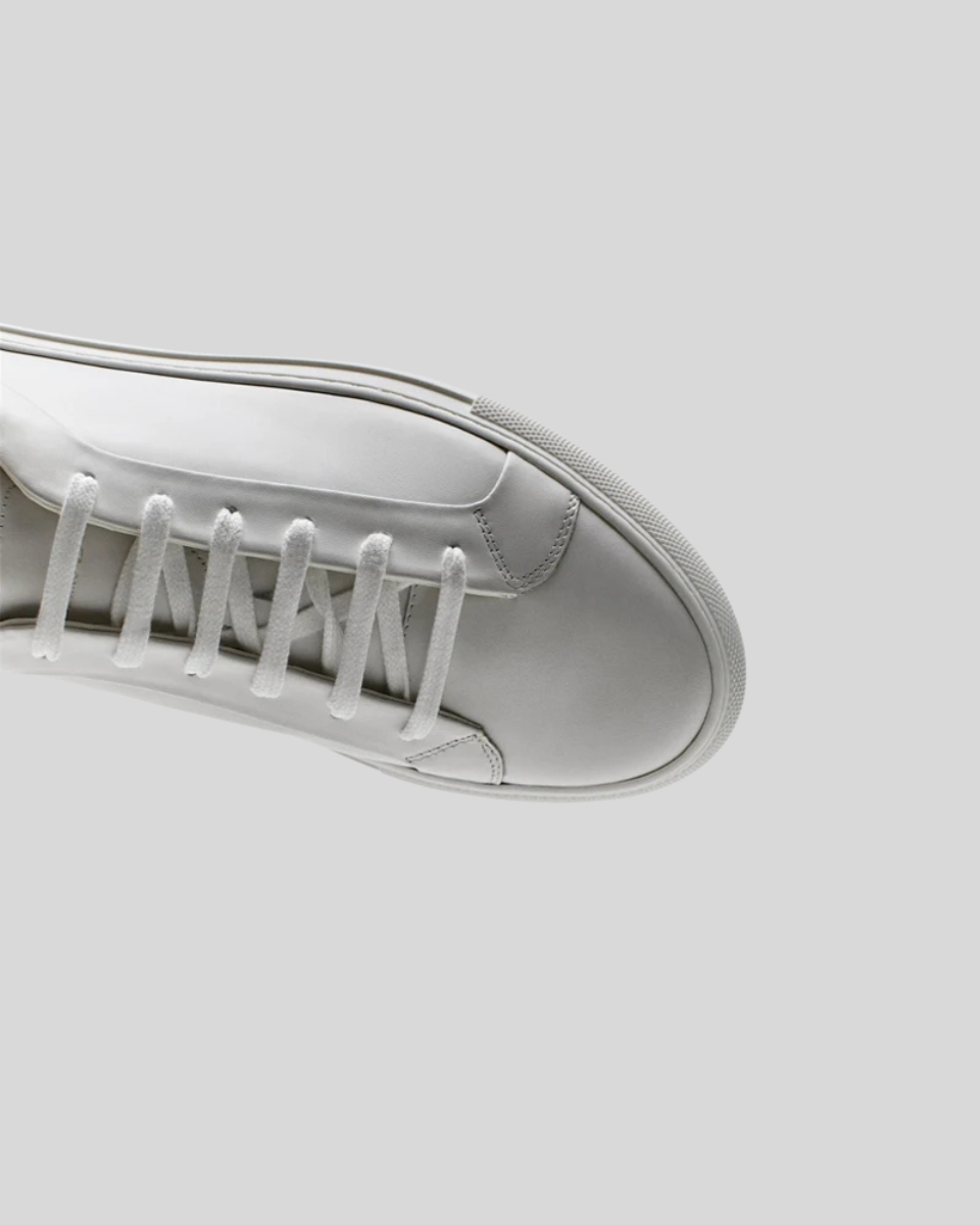 Leather Oxford Sneakers - White - Sophie New York
