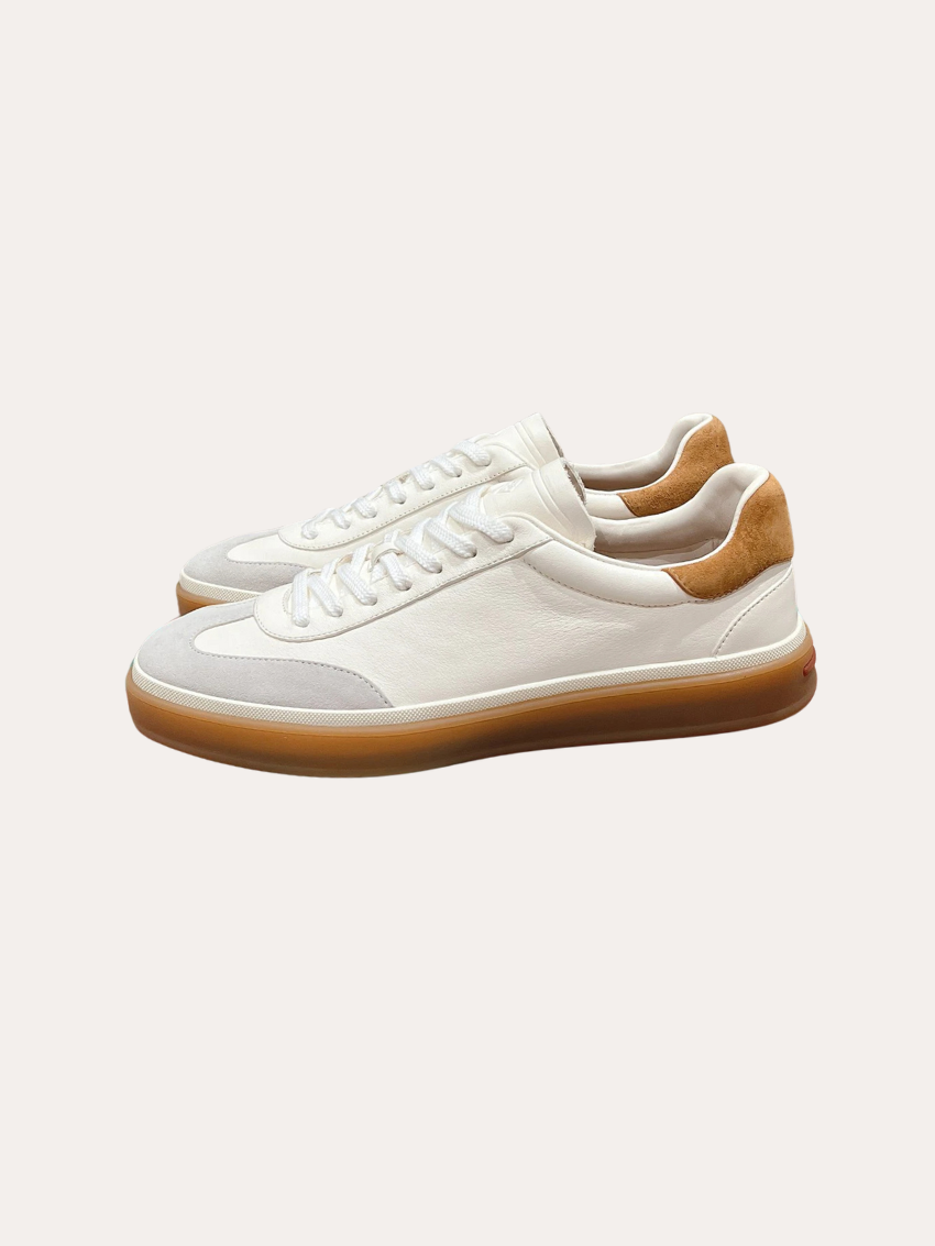 Leather Sneakers White - Sophie New York