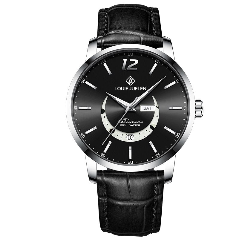 van Baerle® - Elegant Luminous Moon Phase Watch