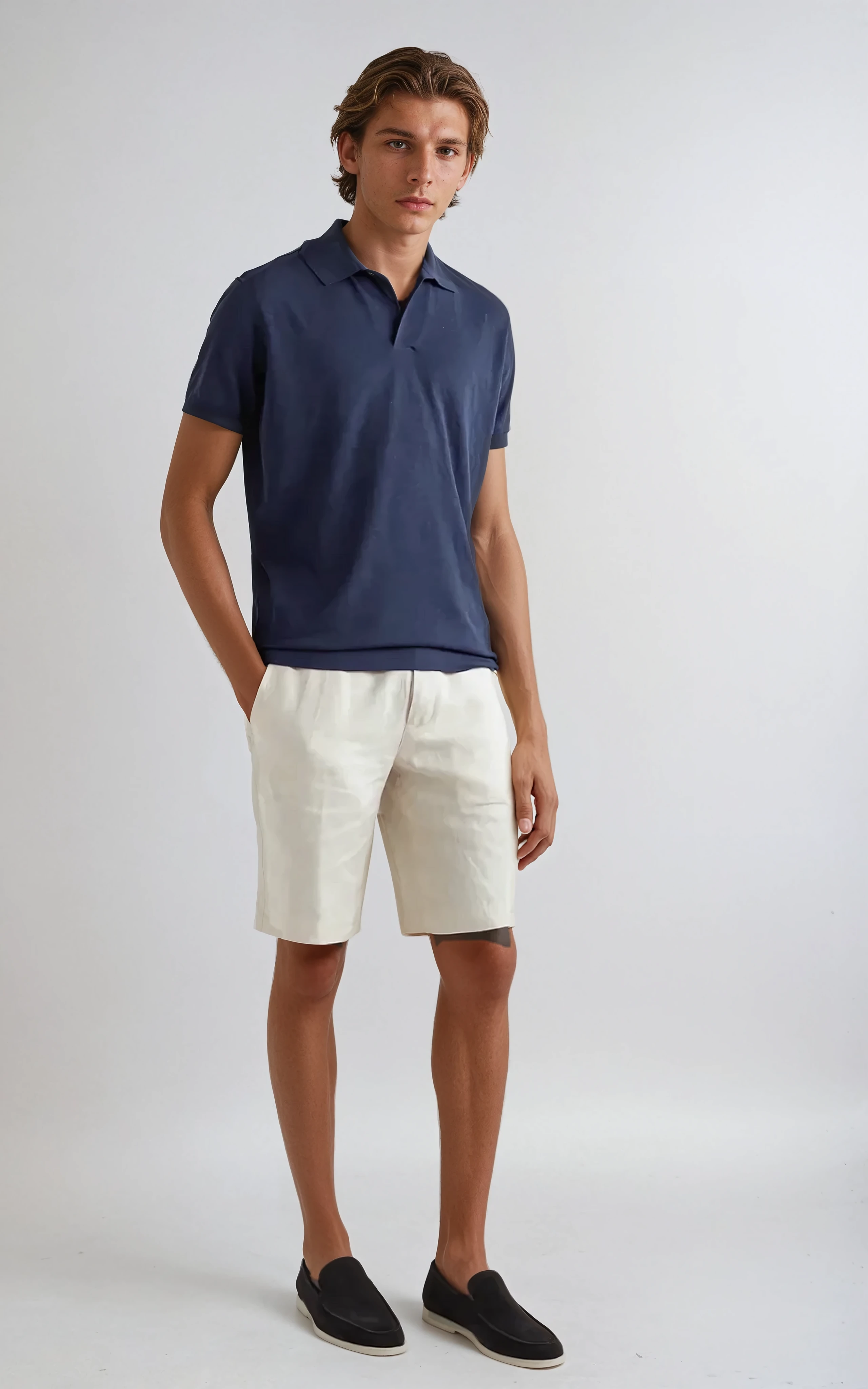 Finshed Suede Loafers – Black - Sophie New York