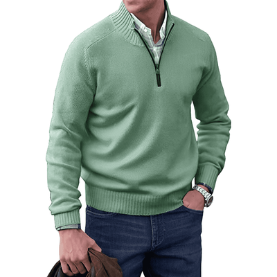 Kasper | Elegant cashmere sweater with zipper