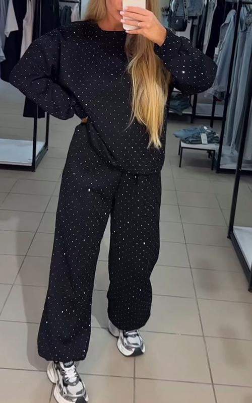 Adela - Diamond Set of Sweater and Pants
