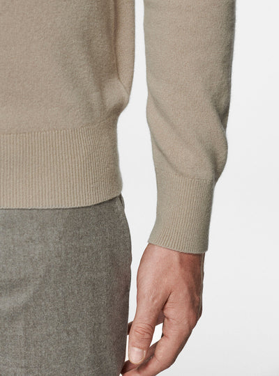 Premium Cashwool Sweater - Beige - Sophie New York
