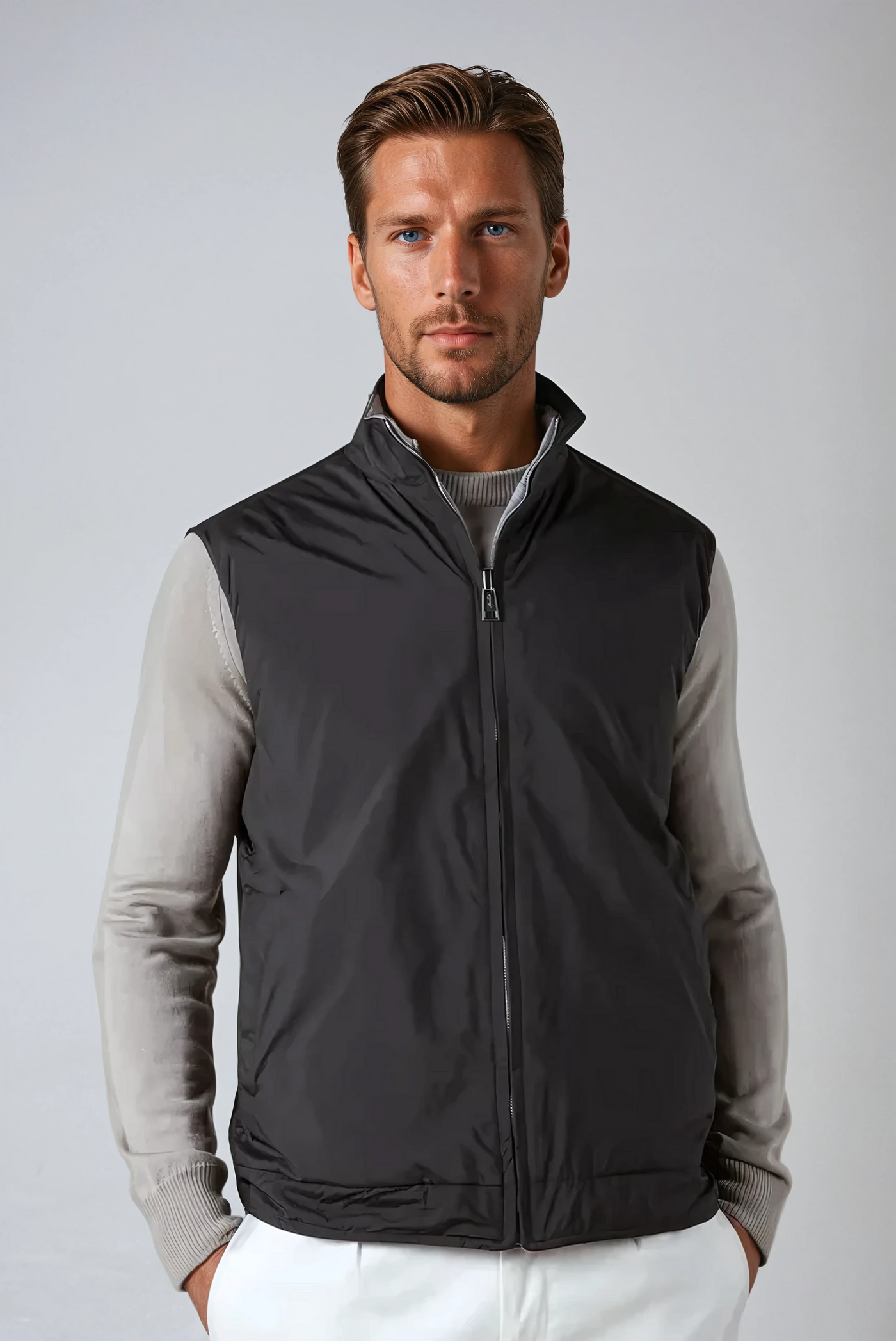 Reversible City Body Warmer - Black - Sophie New York