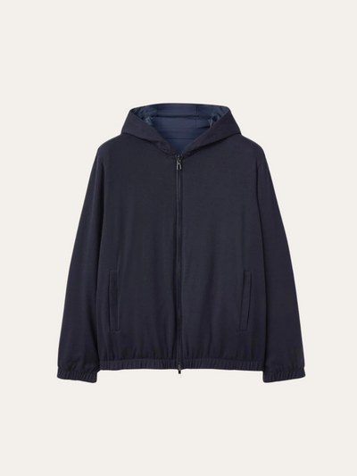 Reversible City Bomber Jacket – Navy Blue