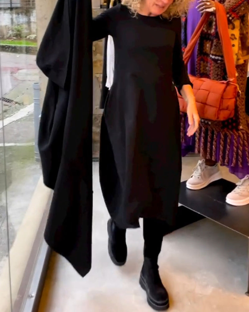 Clara | Elegant midi dress with practical pockets