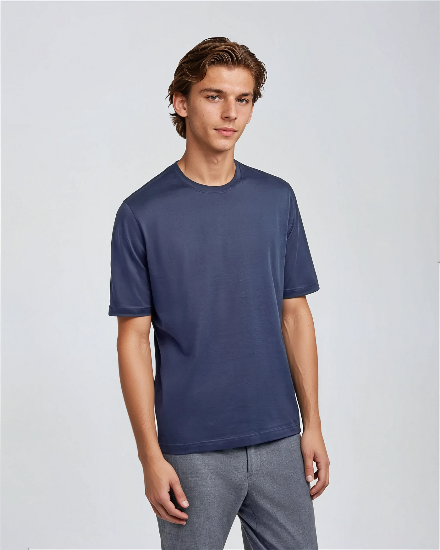 Signature Supima T-shirt – Intense Blue - Sophie New York