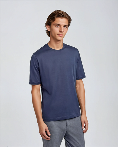Signature Supima T-shirt – Intense Blue - Sophie New York