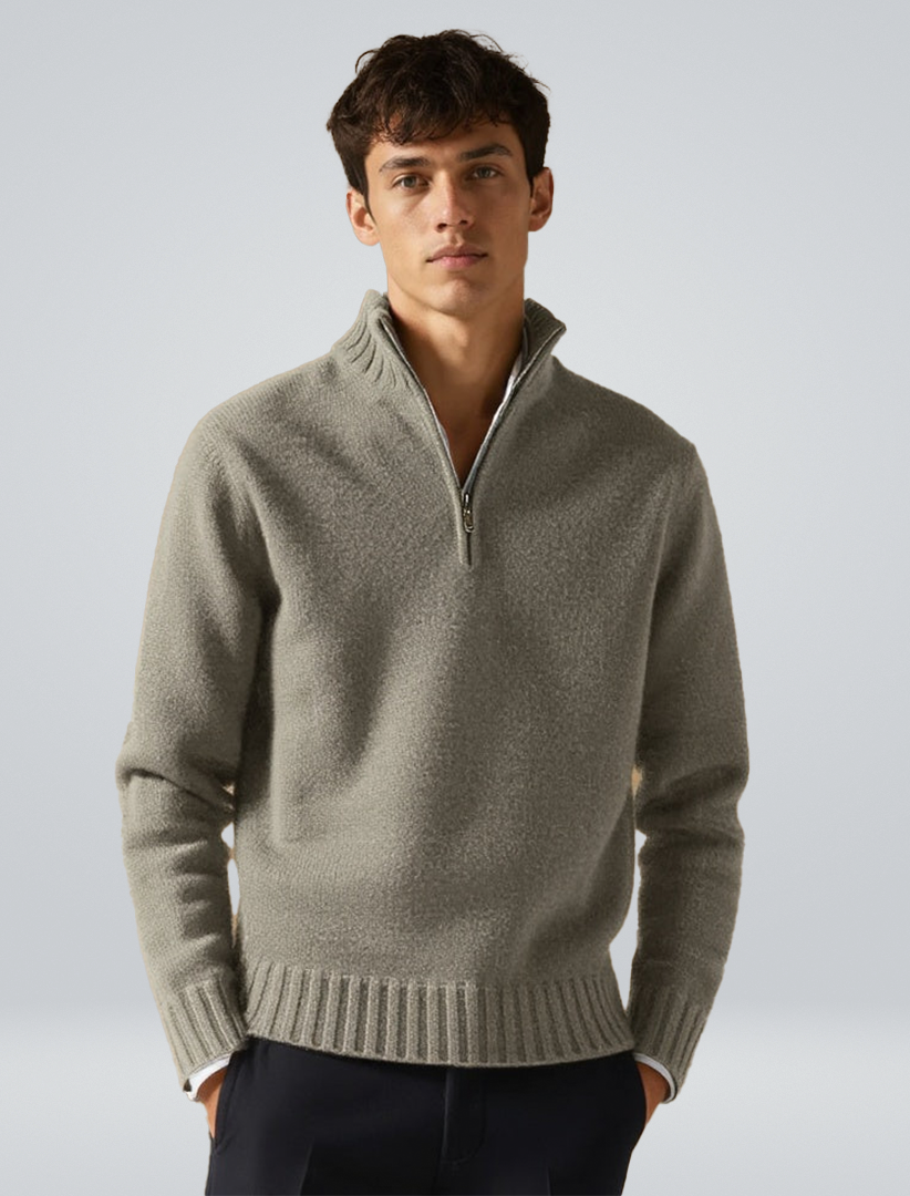 Andreas | Luxurious Half-Zip Sweater