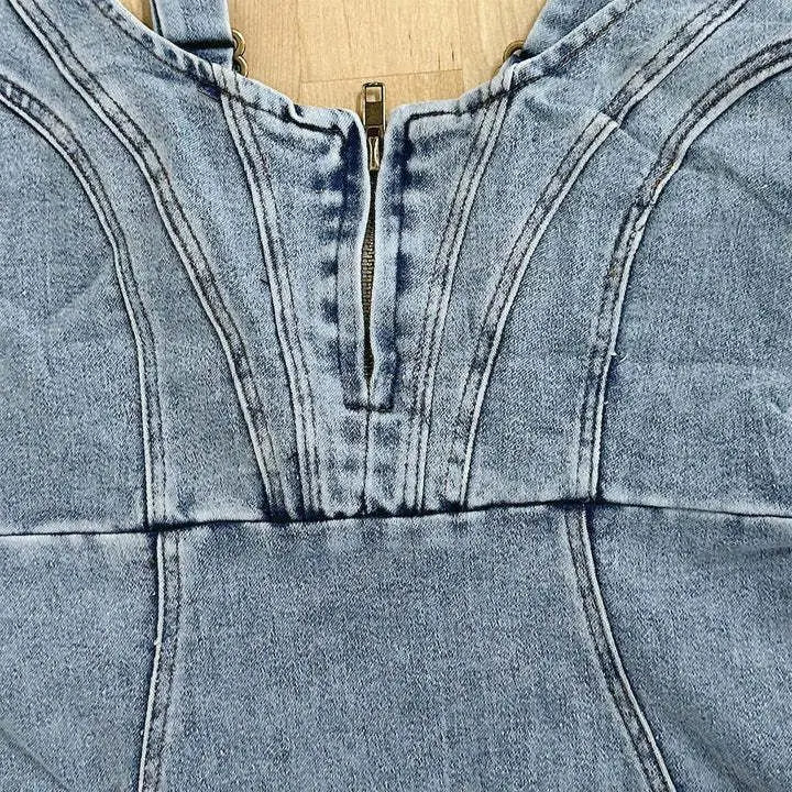 Jarra™ | Denim Dress with Adjustable Straps