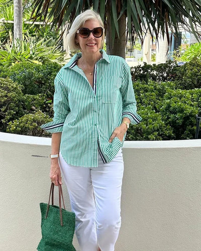 Ellen™ — Elegant Striped Shirt for Everyday Elegance