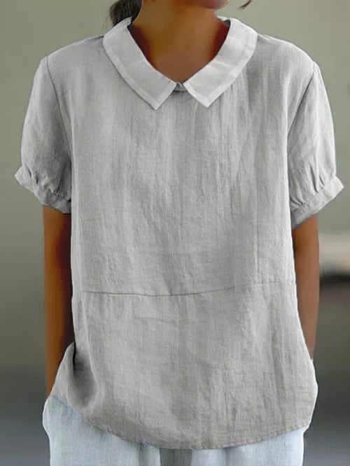 Amalie | Comfortable blouse with collar