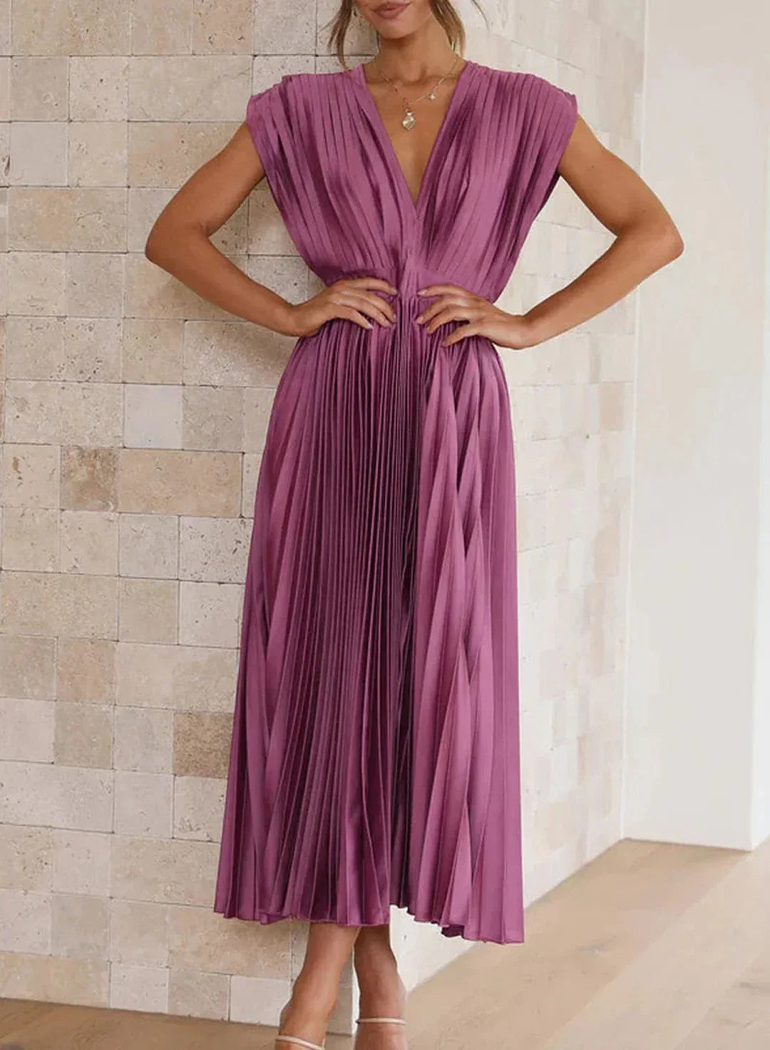 Rosea Longline Draped Dress