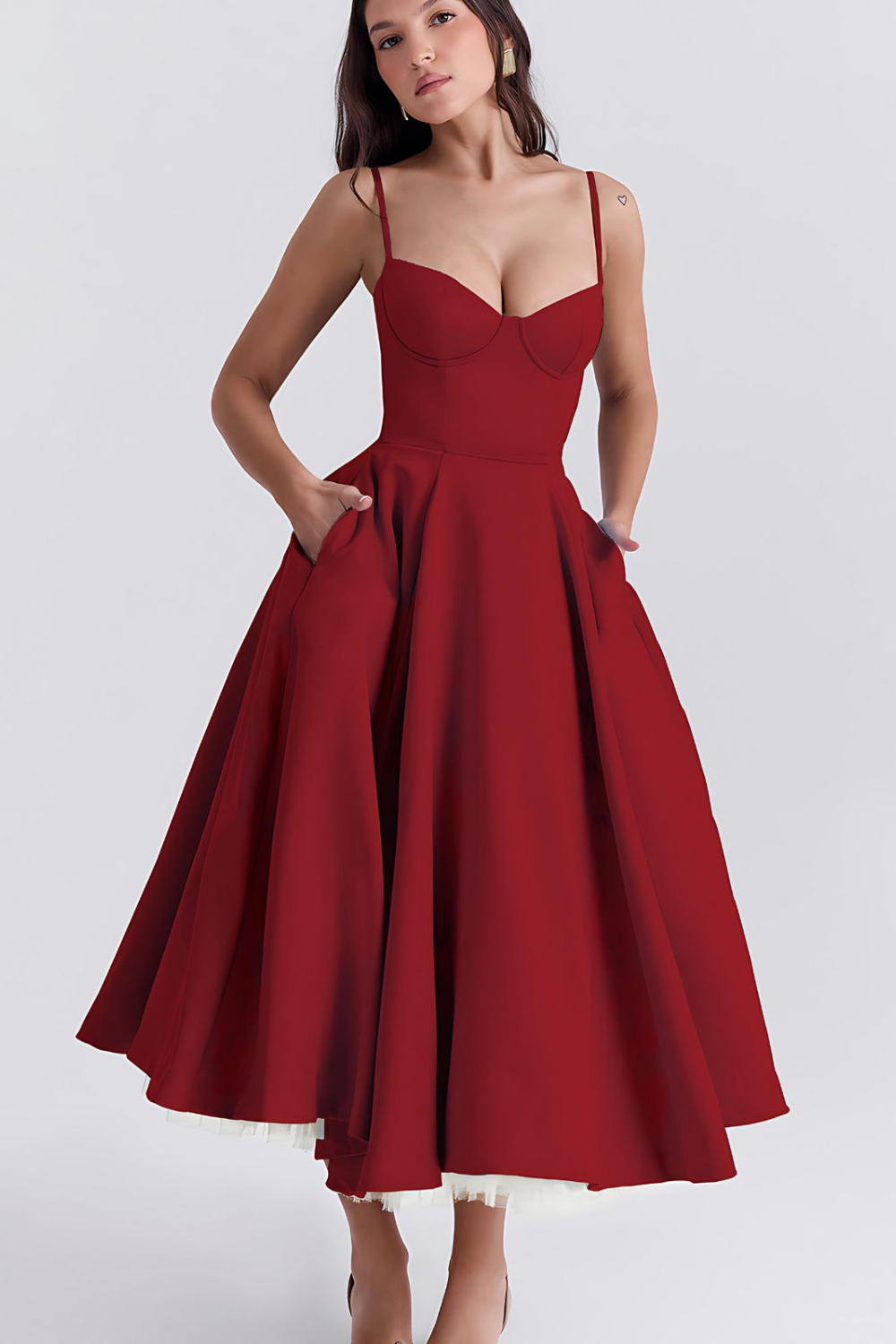 Louane - Robe midi à double couche