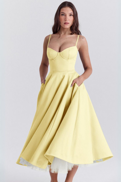 Louane - Robe midi à double couche