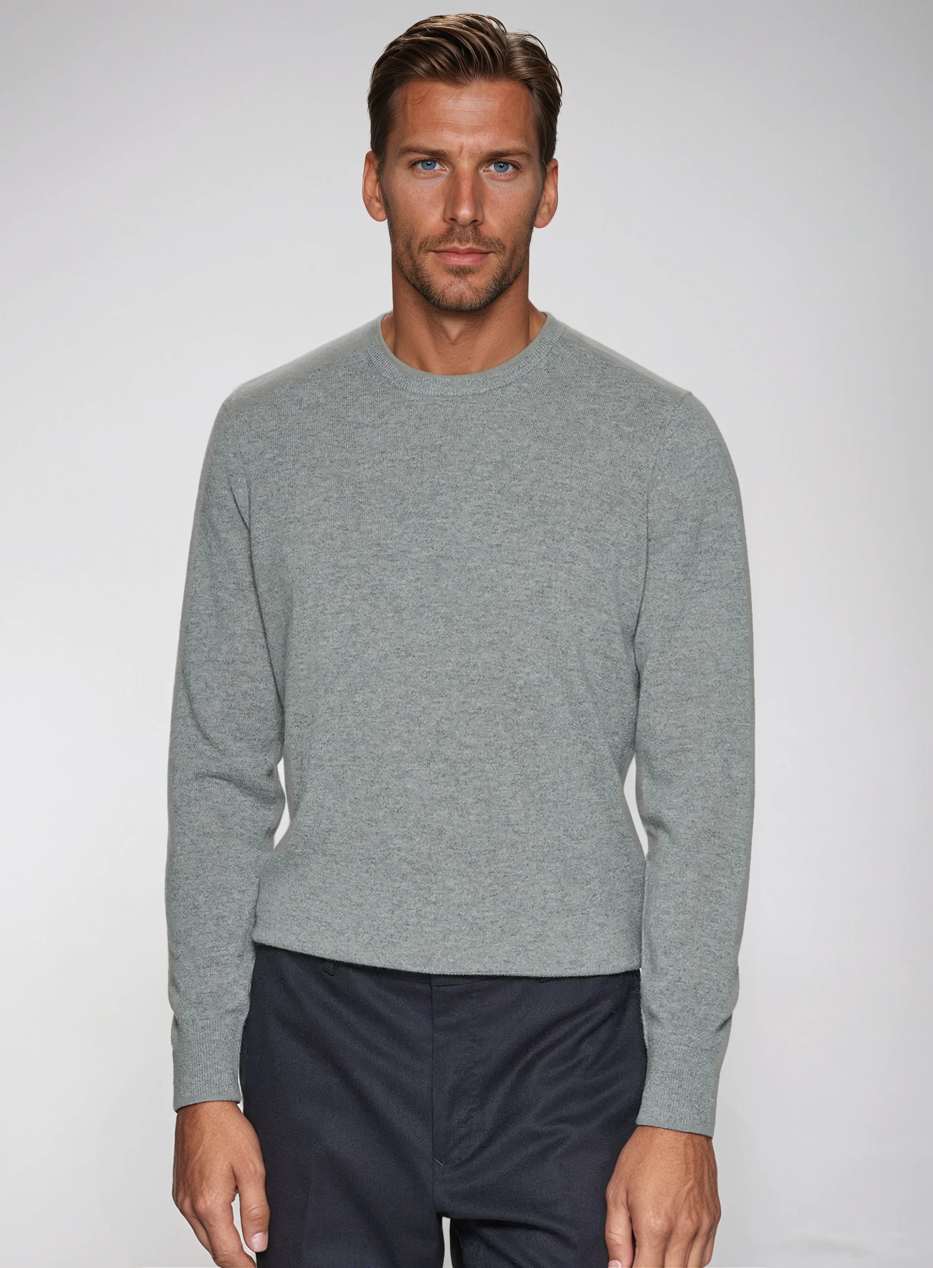 Premium Cashwool Sweater - Gray - Sophie New York