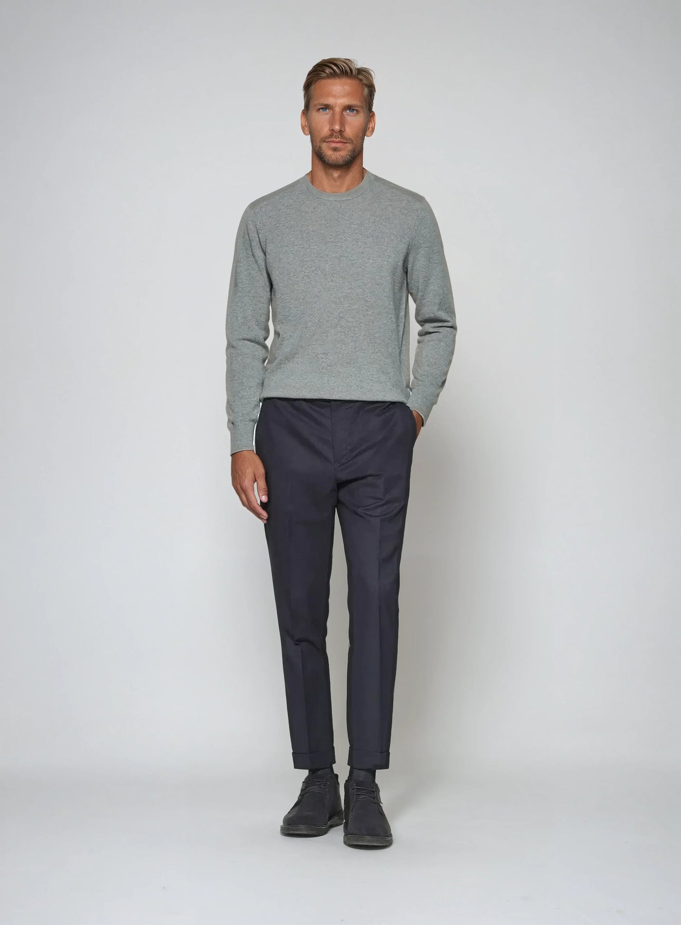 Premium Cashwool Sweater - Gray - Sophie New York
