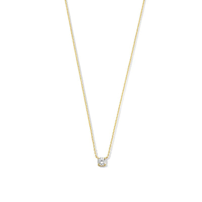 Cléa Moissanite Sten Necklace | 14k Gold