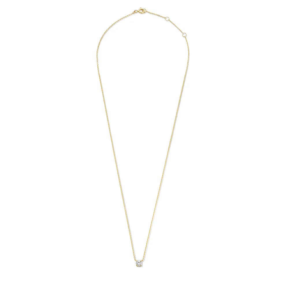 Cléa Moissanite Sten Necklace | 14k Gold