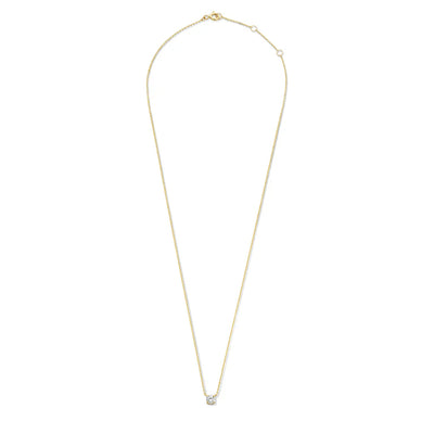 Cléa Moissanite Sten Necklace | 14k Gold