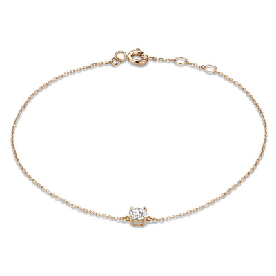Cléa Moissanite Stone Bracelet | 14k Gold