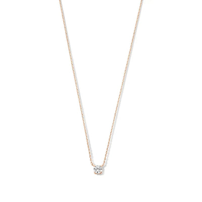 Cléa Moissanite Sten Necklace | 14k Gold
