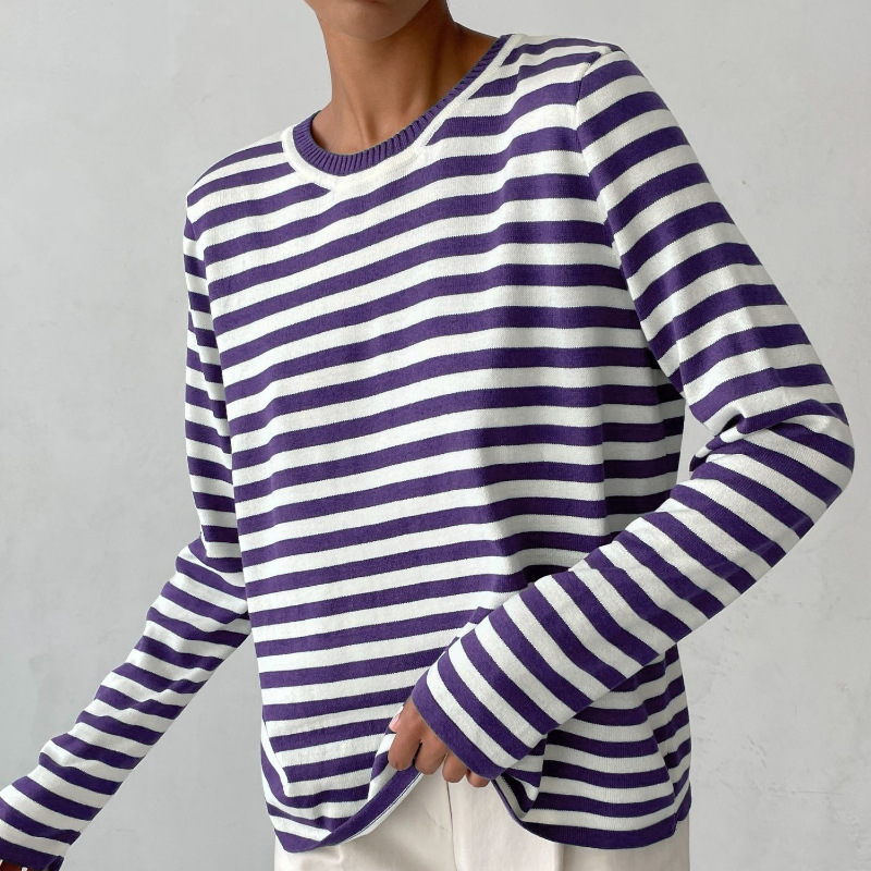 Dagmar™ | Elegant Striped Women's T-Shirt