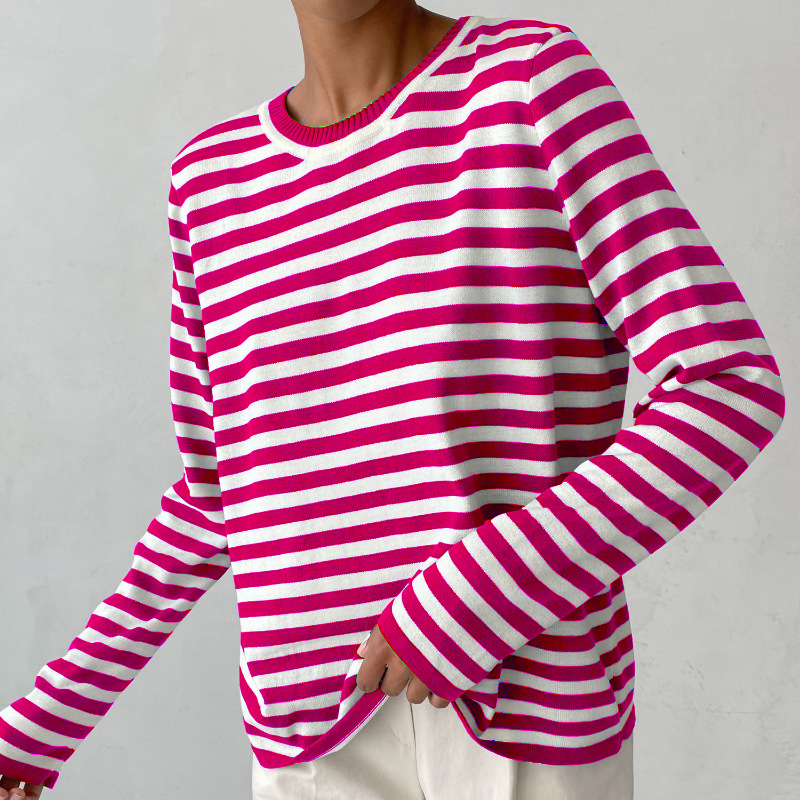 Dagmar™ | Elegant Striped Women's T-Shirt