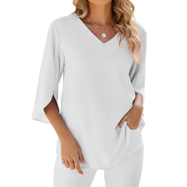 Chloe  | V-neck Blouse