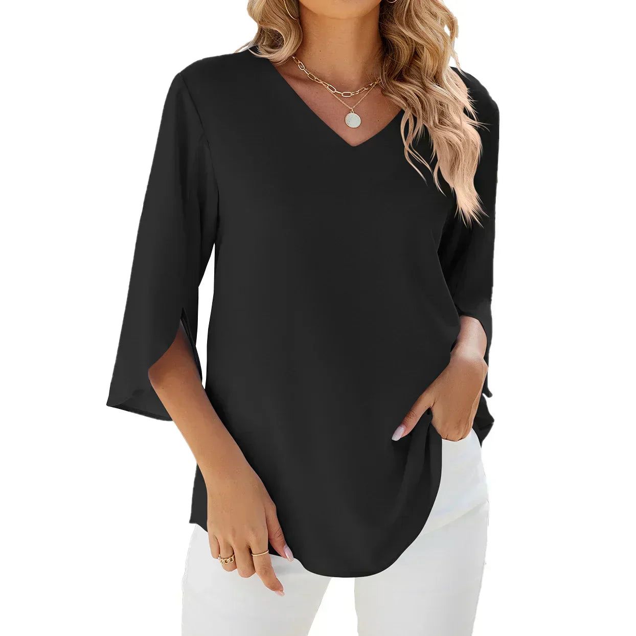 Chloe  | V-neck Blouse