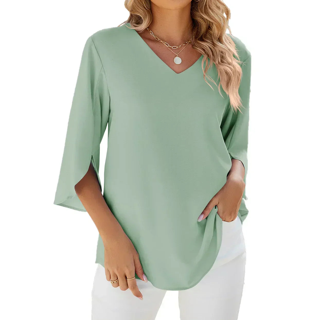 Chloe  | V-neck Blouse