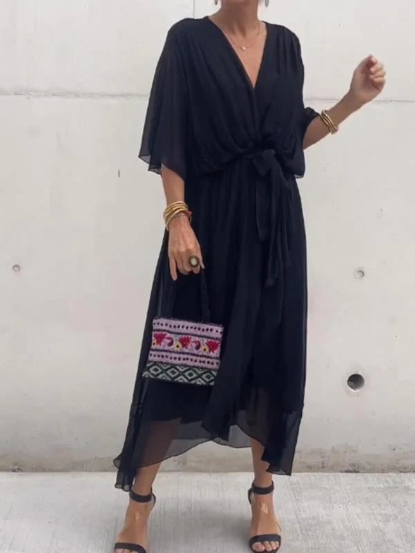Thyra | Elegant Dress with V-Neck