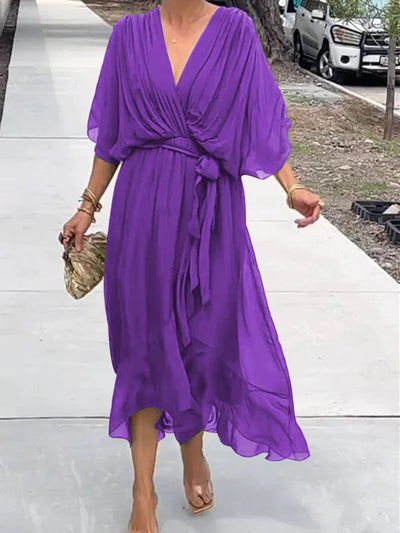Thyra | Elegant Dress with V-Neck