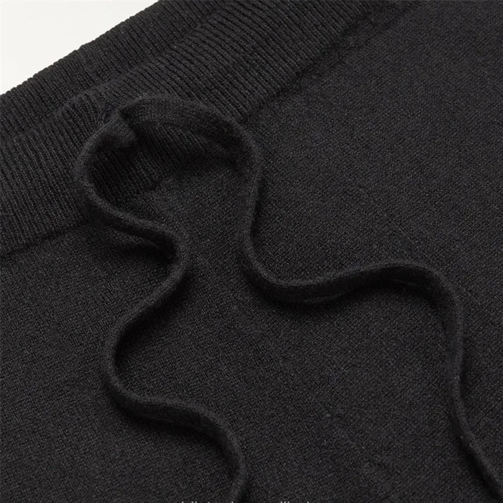 Handmade Cashmere Pants – Navy Blue - Sophie New York