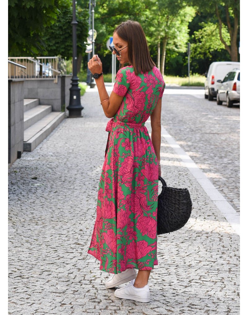 Rosea Elegant Floral Dress