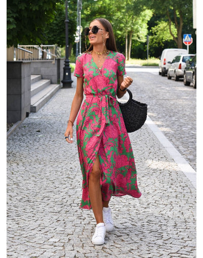 Rosea Elegant Floral Dress