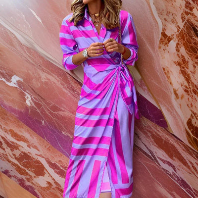 Rosea Wrap Dress with Print