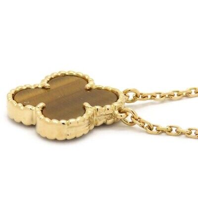 CLOVER LEAF NECKLACE | BROWN
